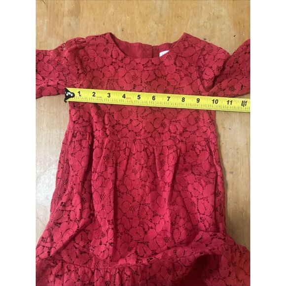 Baby Gap Red Lace Dress 2yrs - Picture 7 of 8